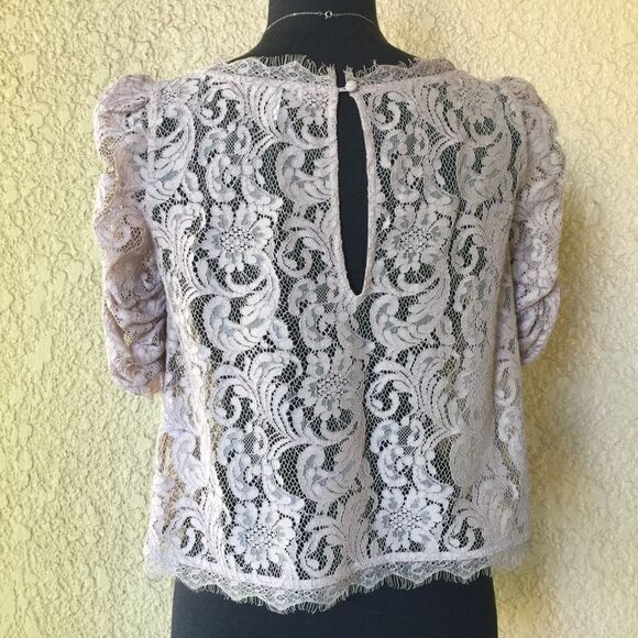 Joie Fanny Lace Scallop‎ Women's Blouse Small - Picture 4 of 8